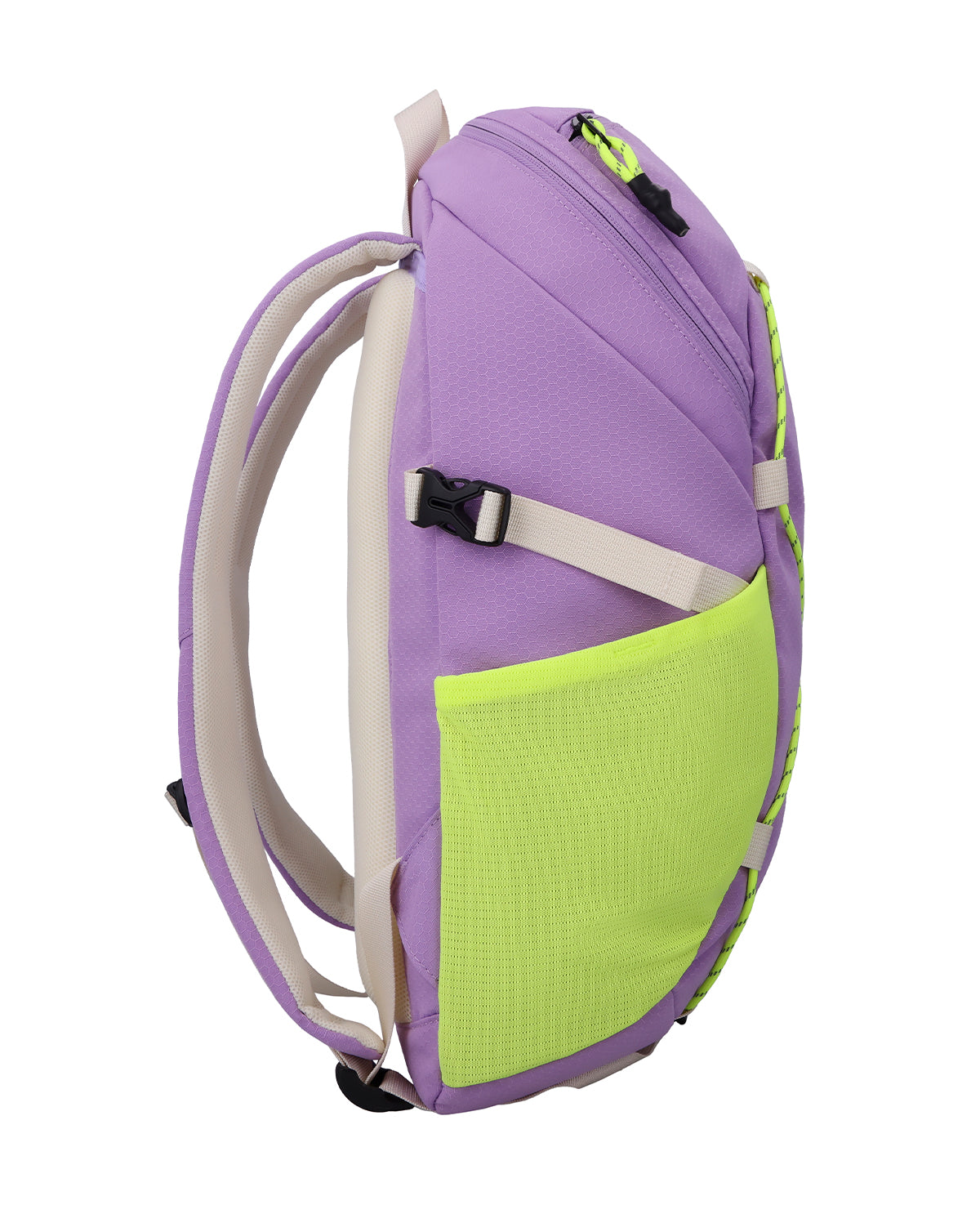 Lila Rucksack von Jo&Lu, Seitenansicht